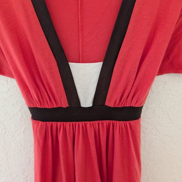 Vintage Forever 21 Top or Mini Dress Y2K 90s Waist Tie Colorblock - Picture 5 of 7